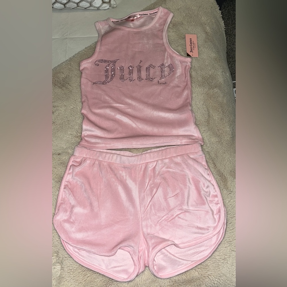 Baby pink Juicy Couture two piece set